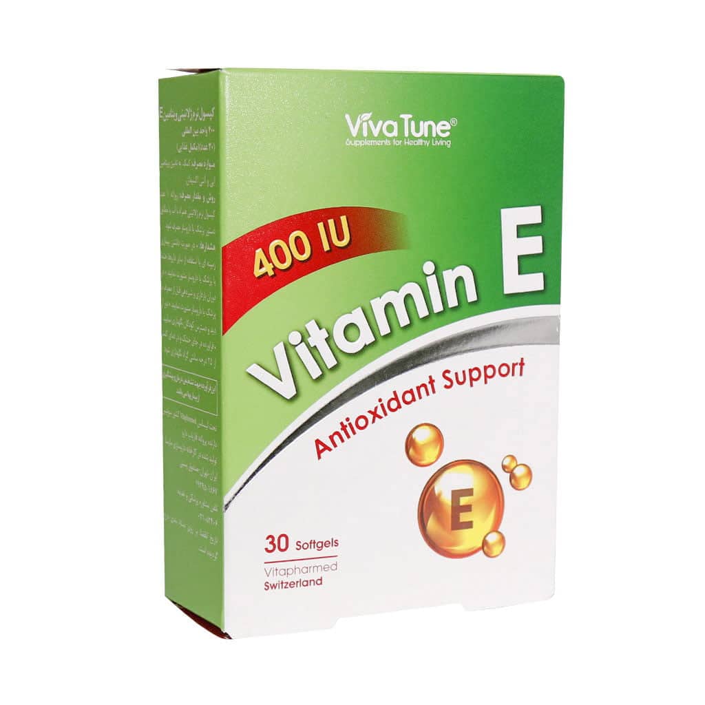 کپسول نرم ژلاتینی ویتامین E 400 واحد ویواتیون